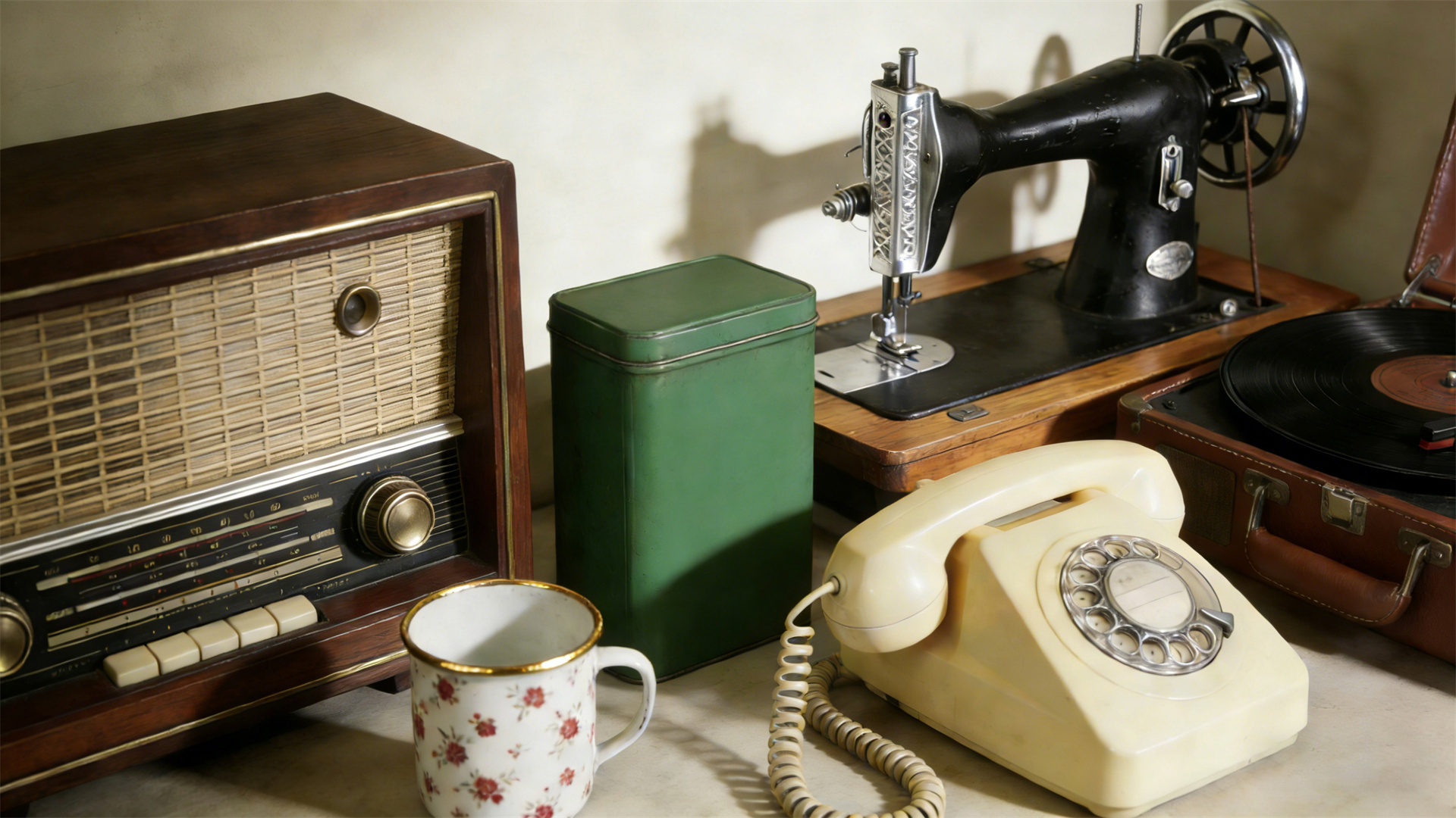 ¿Cuántos de estos artículos retro para el hogar puedes nombrar?